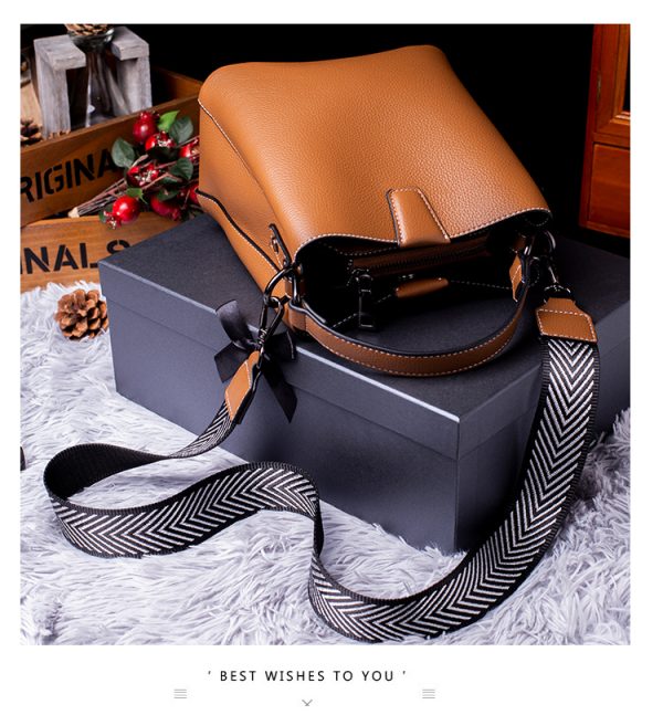 Leather bucket bag - 图片 5