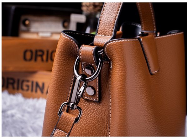 Leather bucket bag - 图片 16