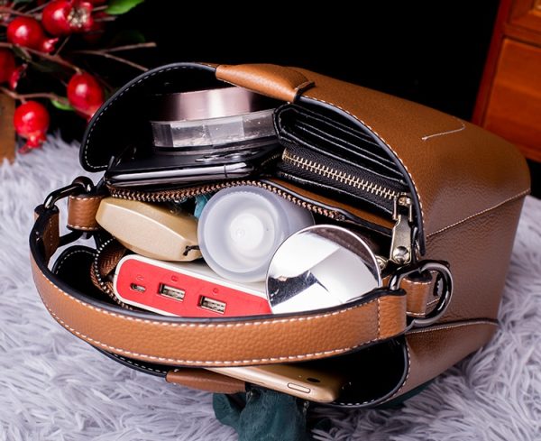 Leather bucket bag - 图片 8