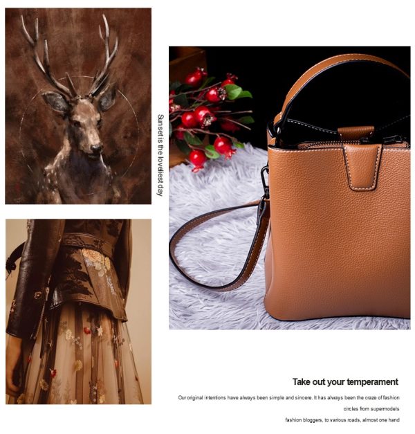 Leather bucket bag - 图片 17
