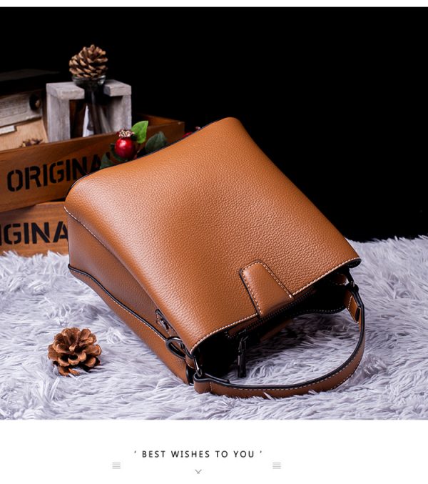Leather bucket bag - 图片 10